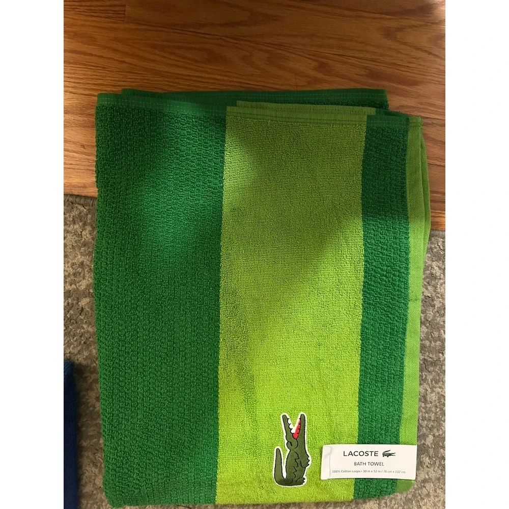 Lacoste Green Bath Towel 100% Cotton 30